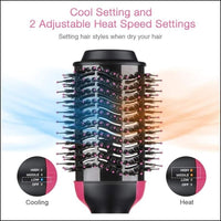 2-in-1 Multifunctional Hair Dryer Volumizer – Rotating Hot Hair Brush Curler