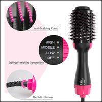 2-in-1 Multifunctional Hair Dryer Volumizer – Rotating Hot Hair Brush Curler