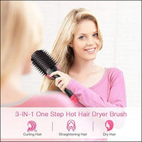 2-in-1 Multifunctional Hair Dryer Volumizer – Rotating Hot Hair Brush Curler