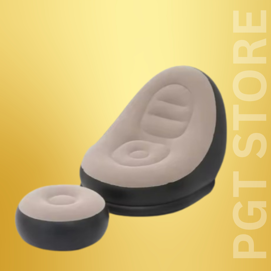 Ultimate Comfort: Inflatable Folding Recliner Sofa Bed with Pedal for Indoor/Outdoor Relaxation