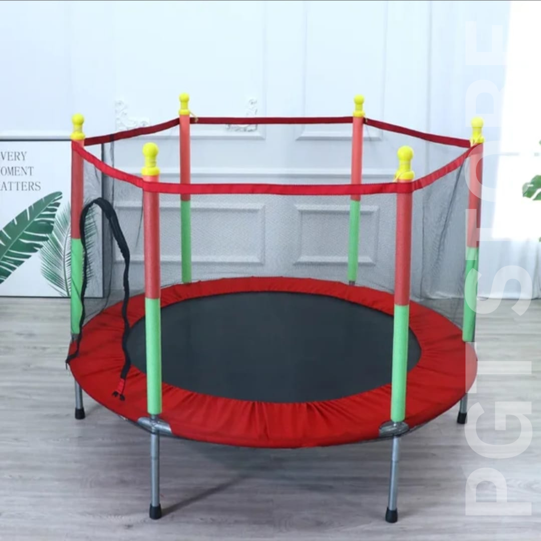 Indoor/Outdoor Mini Trampoline for Kids (3-12 Years) - Safe and Durable