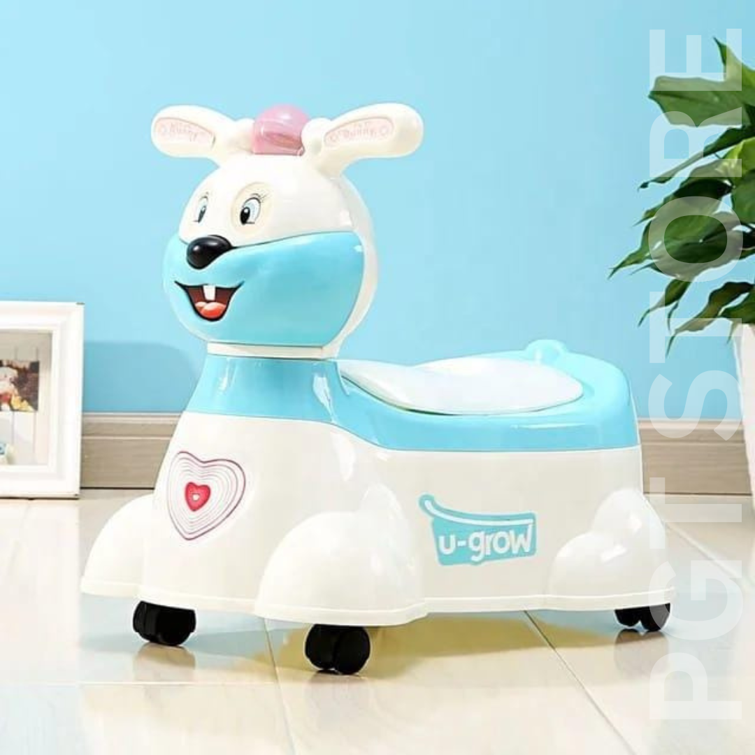 Musical Rabbit Toddler Toilet Training Seat with Safety Features