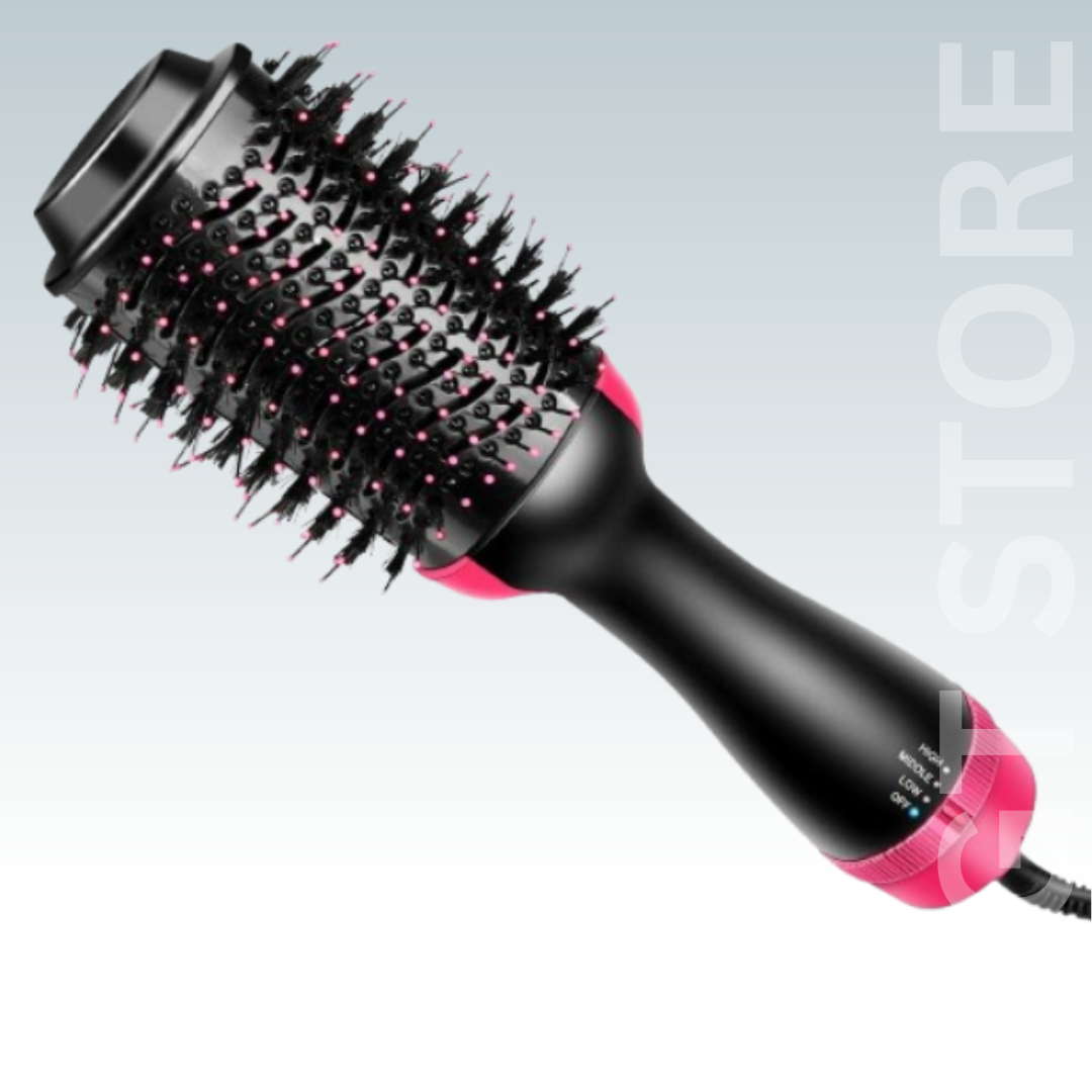 3-in-1 Hair Dryer, Straightener, and Volumizer Brush with Ionic Technology