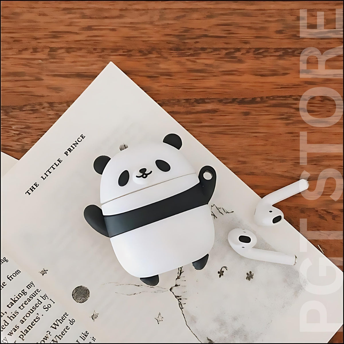 حافظة Panda Airpods مع سلسلة مفاتيح: الجاذبية تجتمع مع الراحة