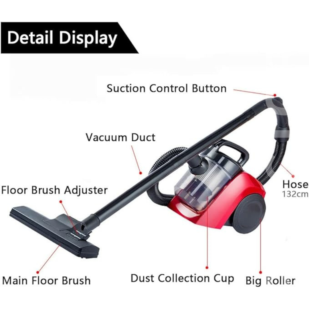 Powerful Cordless Stick Vacuum Cleaner - Lightweight Upright Vacuum with 1000W Motor for Home and Carpet Cleaning