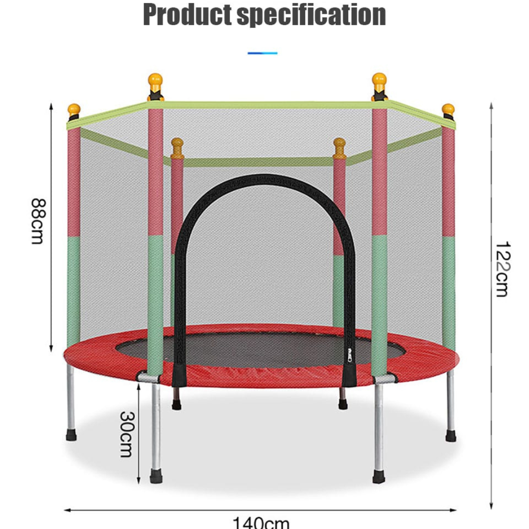 Indoor/Outdoor Mini Trampoline for Kids (3-12 Years) - Safe and Durable