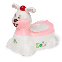 Musical Rabbit Toddler Toilet Training Seat with Safety Features