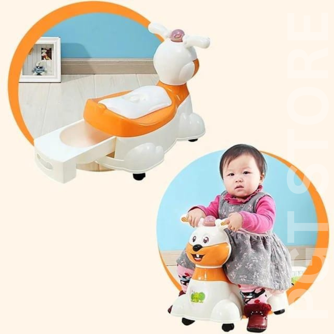 Musical Rabbit Toddler Toilet Training Seat with Safety Features