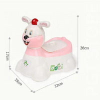 Musical Rabbit Toddler Toilet Training Seat with Safety Features