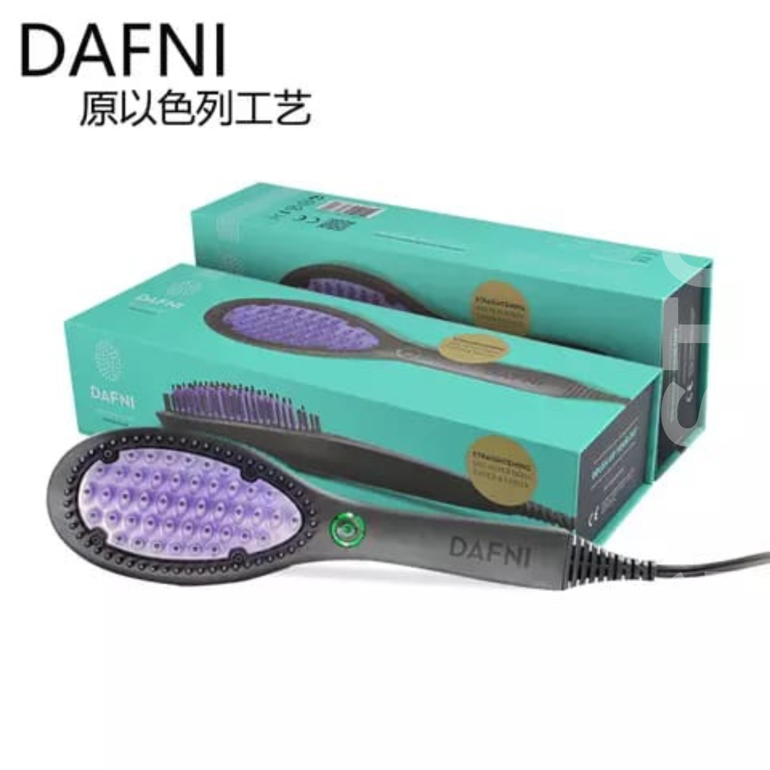 DAFNI Original Ceramic Straightening Brush - Fast, Healthy Hair Styling