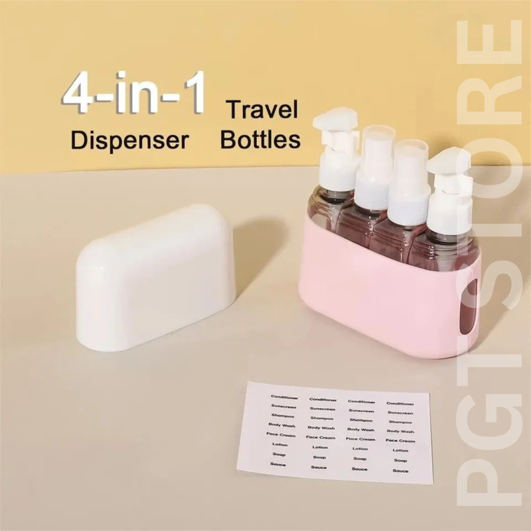 Leak-Proof Travel Bottle Set | Refillable Containers for Liquids, Creams, & Perfumes