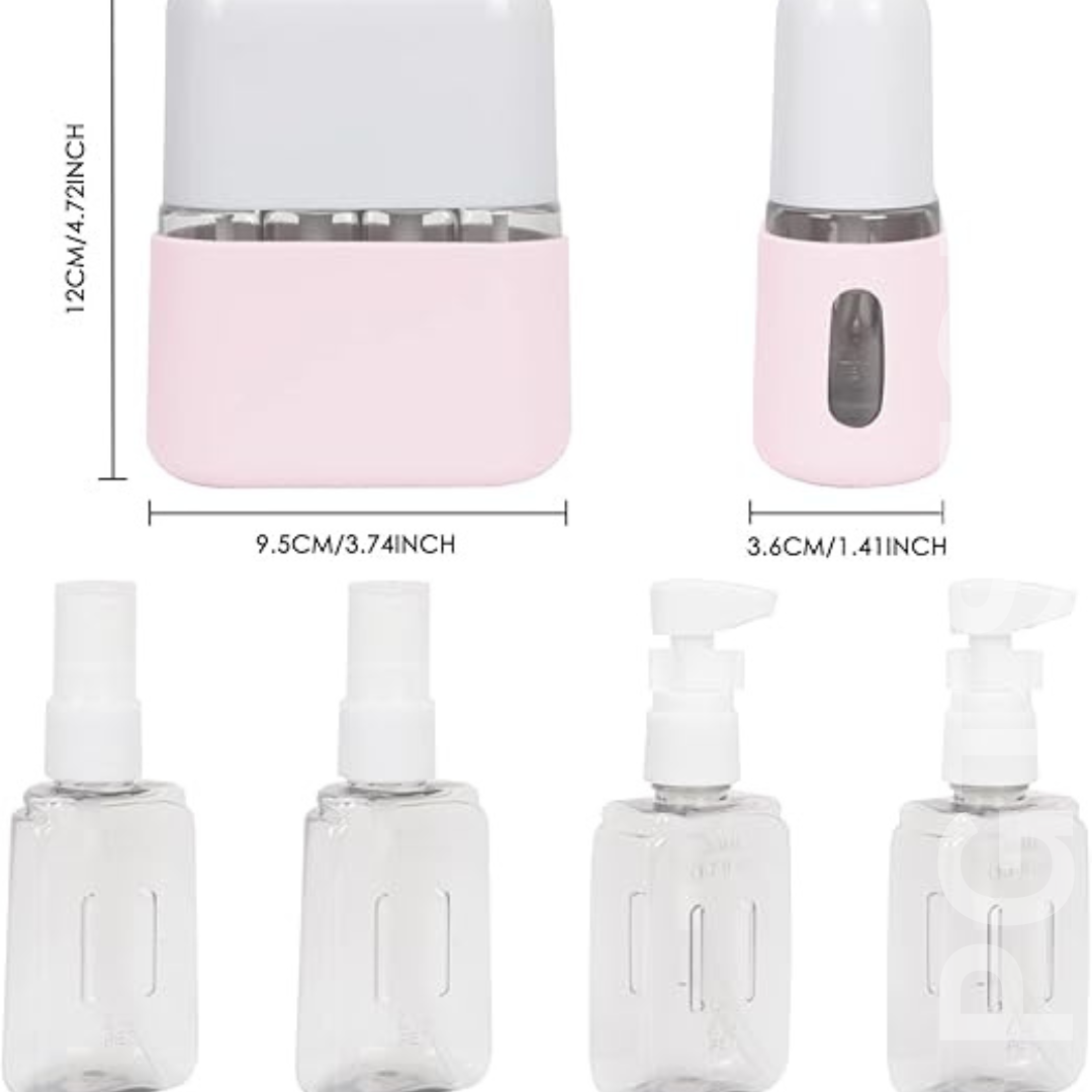 Leak-Proof Travel Bottle Set | Refillable Containers for Liquids, Creams, & Perfumes