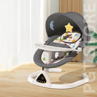 Portable Baby Swing with Remote, Rocking Chair, Bluetooth Music, and Dining Plate