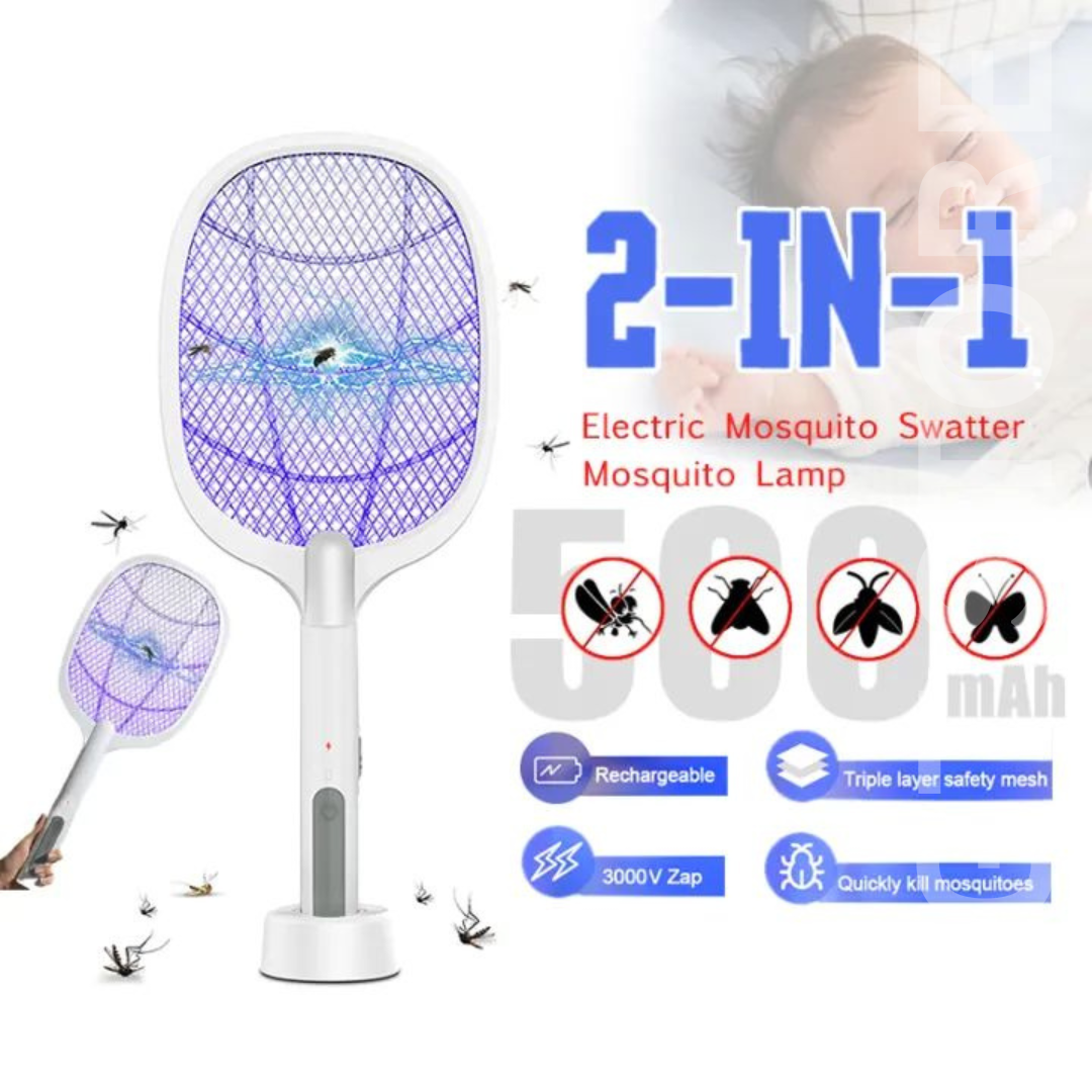 Electric Fly Swatter, Mosquito Zapper, USB Rechargeable Bug Zapper, Powerful Pest Control