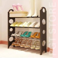  Foldable Shoe Rack Cabinet Organizer 4 Shelves