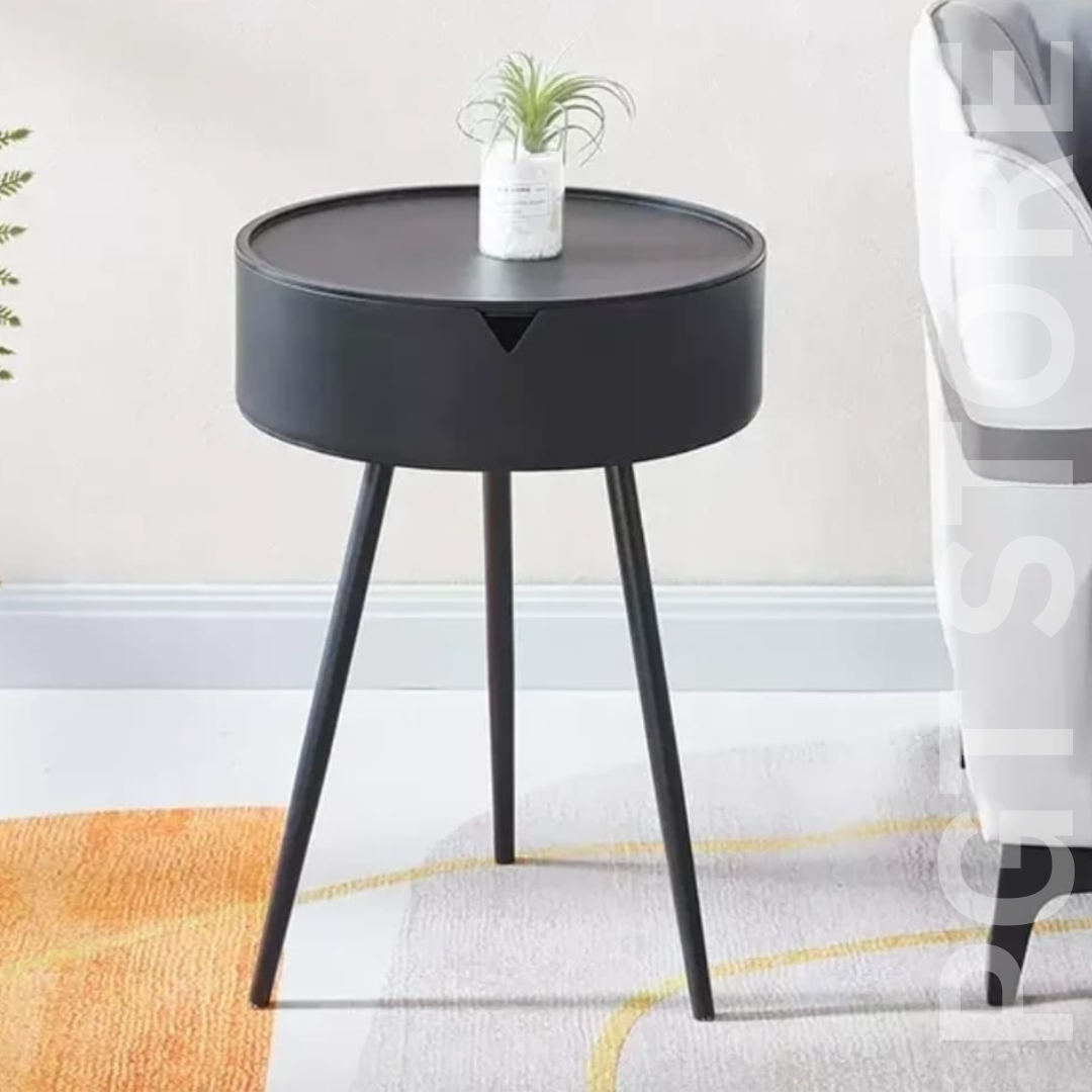 3-Leg Side Table with Storage