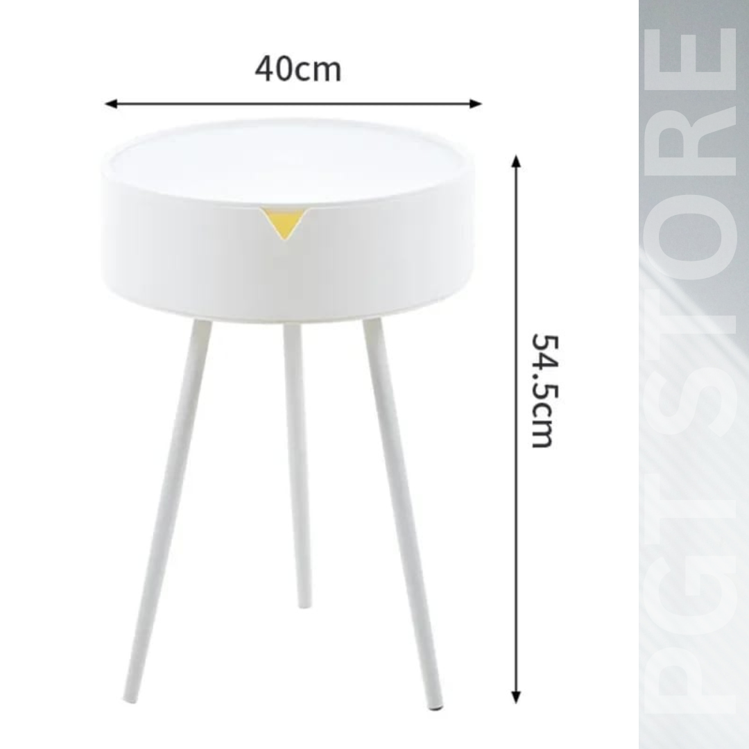 3-Leg Side Table with Storage