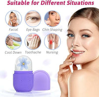 Reusable Silicone Facial Ice Roller Mold for Puffiness, Wrinkles & Pore Reduction